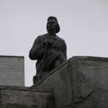Monument to Maxim Gorky on the embankment Fedorovsky