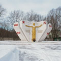 Monument in honor of workers of Glukhovskiy textile factory in Noginsk