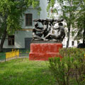 Sculptural composition the Soviet family
