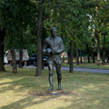 Alley of the sports glory in Luzhniki