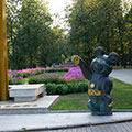 The Walking route Luzhniki – metro station Park Kultury