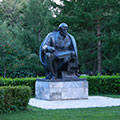 Monument to Lenin in the park Krasnaya Presnya