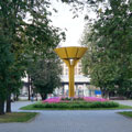 Alley of the sports glory in Luzhniki