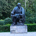 Monument to Lenin in the park Krasnaya Presnya