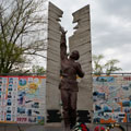 Monument in honor of the peacekeeping soldiers in Balashov